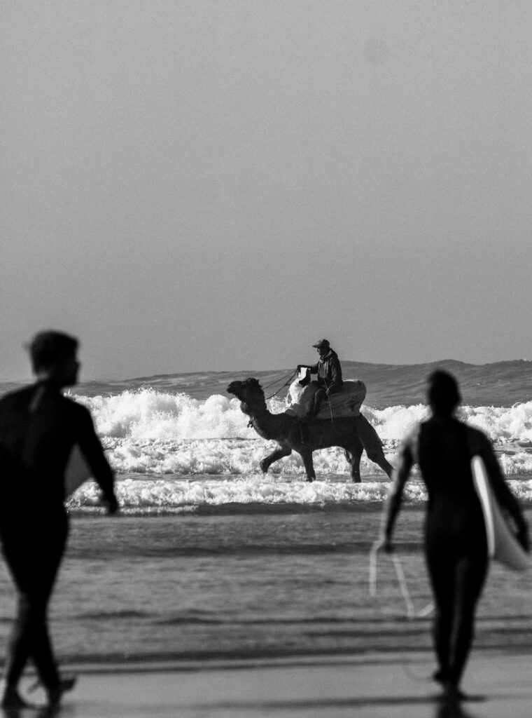 Imsouane bay surf with moroccan culture