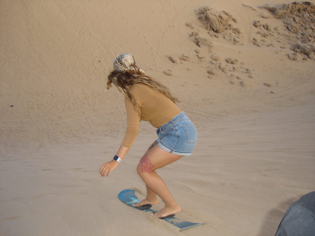 Sand boarding Imsouane for the first time