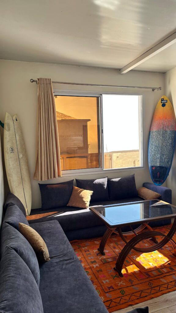 imsouane surf camp accommodation rooftop