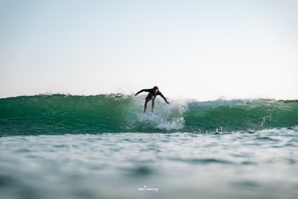 surfing long waves with our surf camp in imsouane morocco